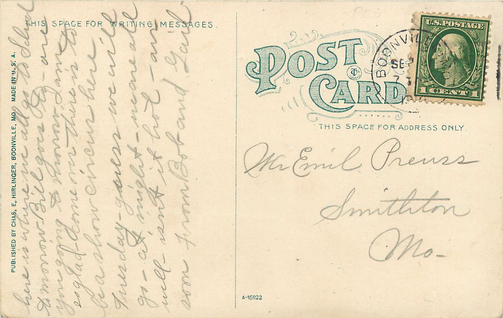 Missouri, MO, Boonville, High School 1910's Postcard eBay