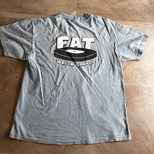 90s Strung Out Fat Wreck Chords Punk Band T Shirt Size Large Retro Vintage - Picture 2 of 16