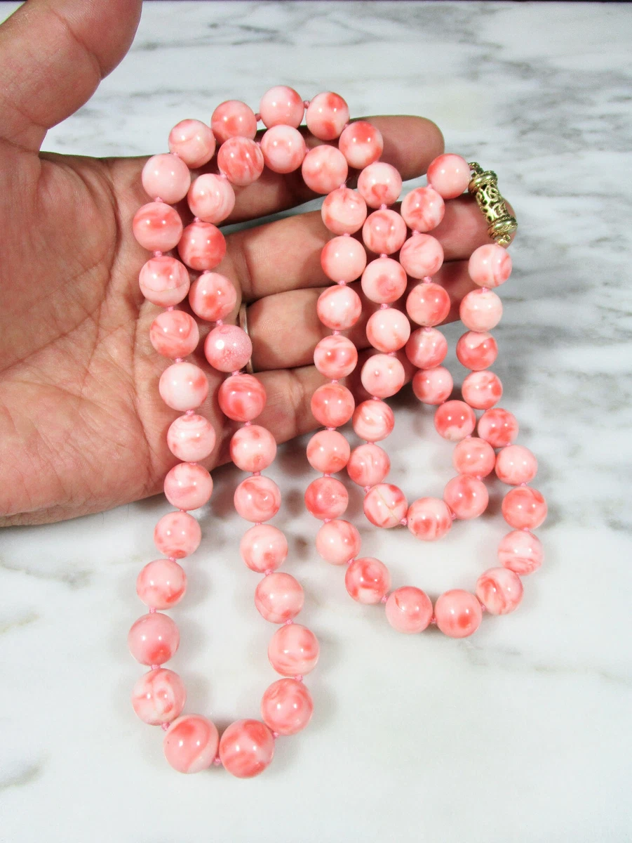 Pink necklace long sale