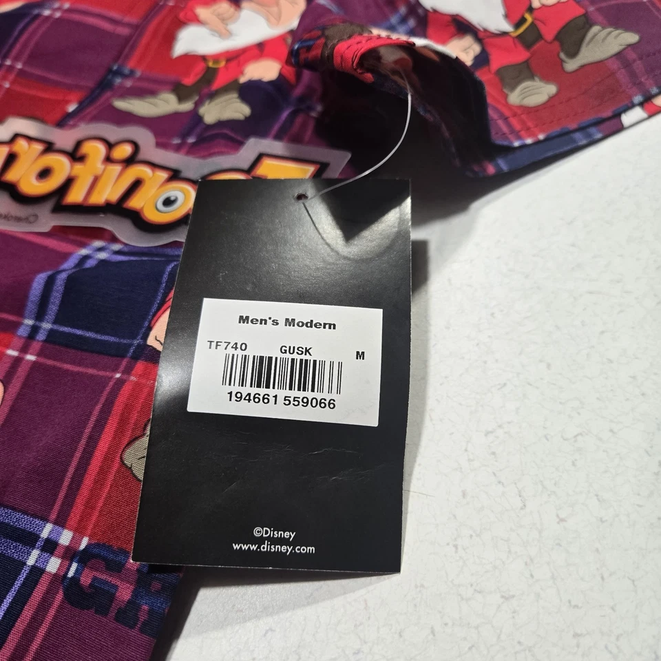 Medium Grumpy Snow White Cherokee Scrubs Disney Tooniforms Mens V Neck NEW NWT - Image 4 of 4