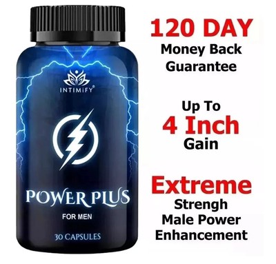 Intimify Power Plus Strong Male Enhancement Pill 100% Herbal Formula (Pack of 2)