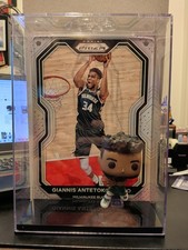 Giannis Antetokounmpo - Funko POP! Tarjetas coleccionables #06 - Figura de vinilo y tarjeta Prizm