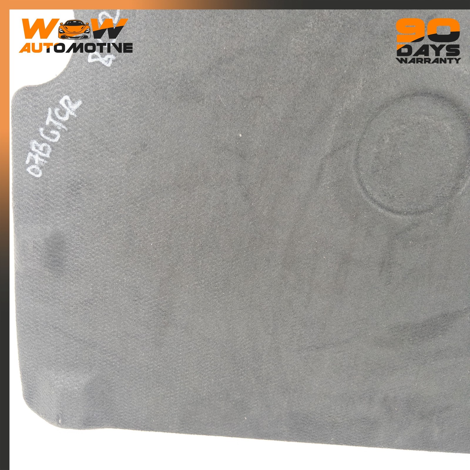 07-13 BENTLEY CONTINENTAL GTC REAR BOOT FLOOR SPARE WHEEL COVER BLACK OEM