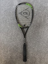 Dunlop BioFibre Elite Squash Racket Aeroskin Black Green Silver