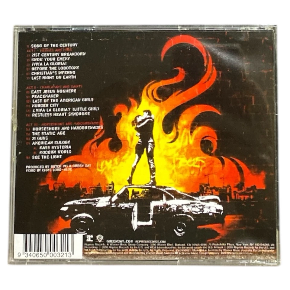 Álbum CD Green Day 21st Century Breakdown 2009 repetición rock prensa australiana Foto 2 de 4