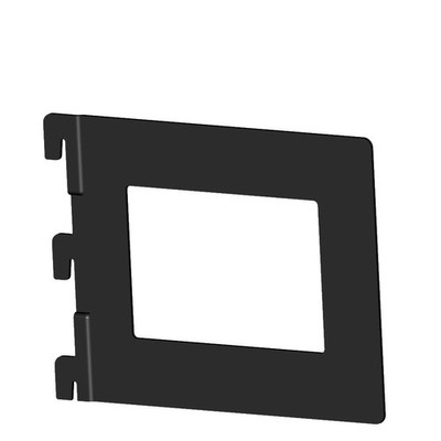 10801-00012= 4x Bücherbügel Karthago T143 mm schwarz Element System Bücherhalter