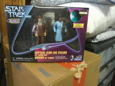 Star Trek Holodeck Series Action Figures Capt. Picard Dixon Hill/Guinan Gloria