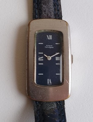 Girard Perregaux Damenuhr Vintage Swiss Made Armbanduhr Handaufzug Lederband P10