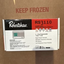 Robertshaw RS3110 Digital 5-2 Day Programmable Thermostat (1 Heat/1 Cool) New