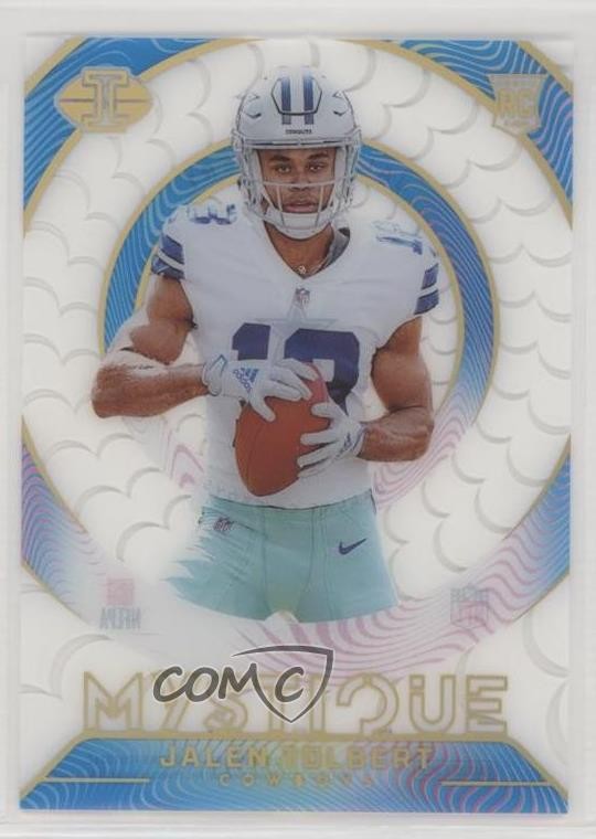 2022 Panini Illusions Mystique Light Blue 191/299 Jalen Tolbert #M-27 Rookie RC