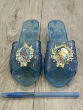 Girls Dress Up Blue Cinderella Costume Shoes Pretend Play Disney About 7 Inches