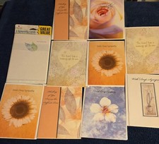 Lot of 15 Deluxe Premium Assorted SYMPATHY Greeting Cards Non Religious Themed