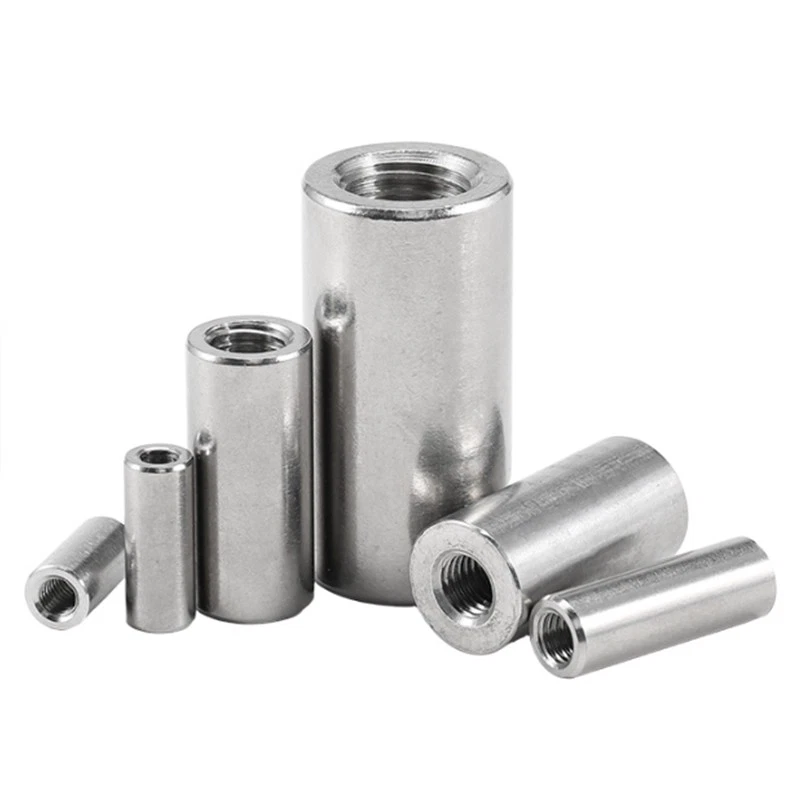 Gewindemuffen M14 M16 M18 M20 Rund Verbindungsmutter Langmutter Edelstahl V2A - Bild 3 von 4