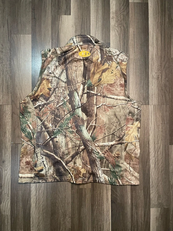 Under Armour Mens Coldgear Vest Realtree edge Hunting Fitted MD Sz L - Image 4 of 4