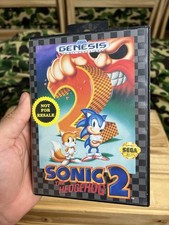 Sega Genesis Sonic The Hedgehog 2 1992 Authentic Cartridge Tested Video Game VTG