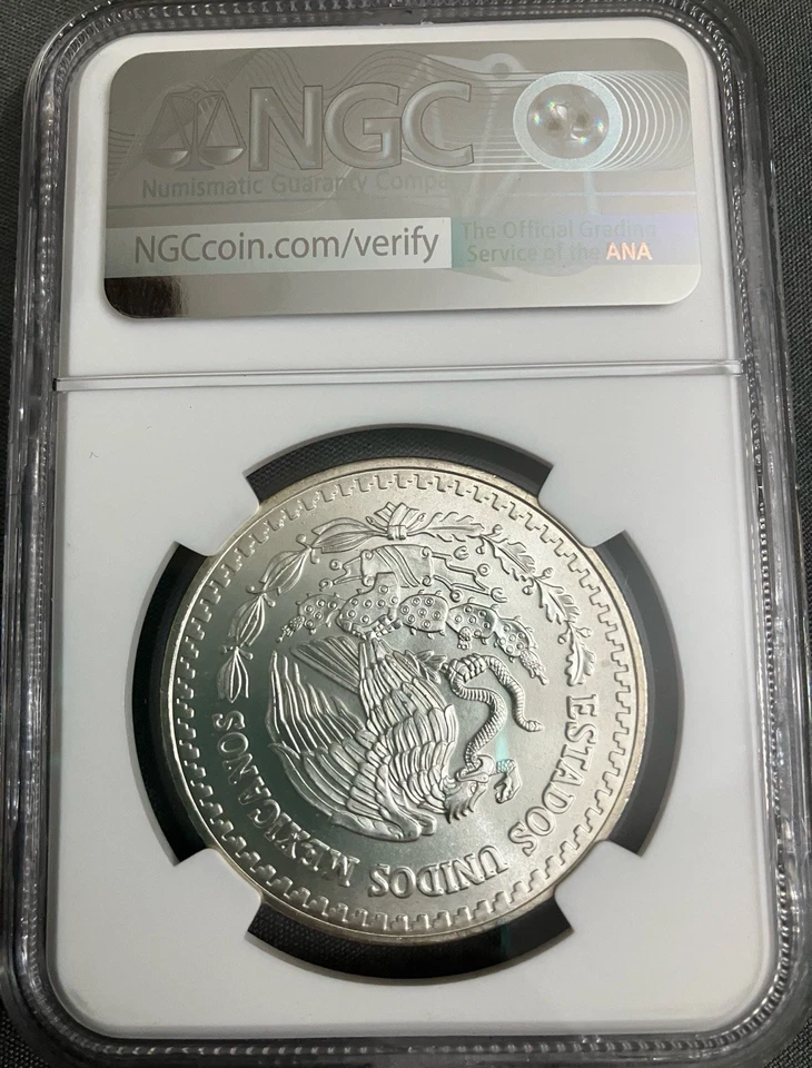 1994 Mexico Libertad 1 oz. Silver - NGC MS67 - Image 2 of 2