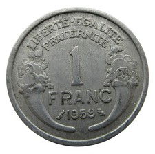 Nr 3016 France 1 Franc 1959 (light type), KM# 885a.1 geraltttt83