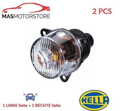 BLINKER BLINKLICHT BLINKLEUCHTE VORNE HELLA 2BA 008 221-007 2PCS I NEU