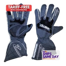 Zamp RG10015L, Pair of Gloves ZR-50 Grey Large Multi-Layer SFI3.3/5 Gray White 