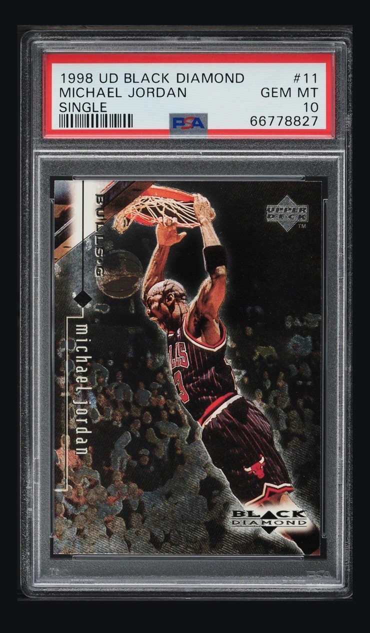 1998 ud black diamond michael jordan # 11 PSA 10 Single