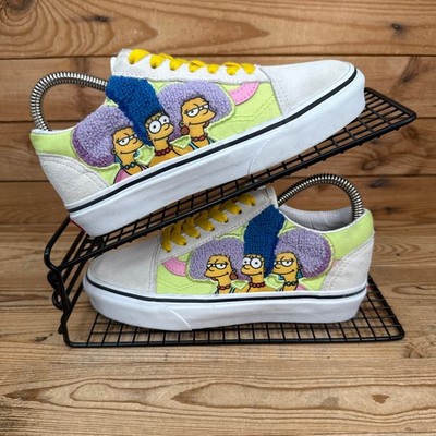Vans Turnschuhe Damen Größe UK 2,5 Old Skool The Simpsons Bouvier Sisters Schuhe GS