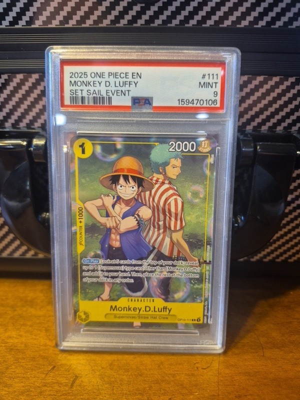 MINT - Monkey.D.Luffy (Learn Together Event - Set Sail Event) 111 OnePiece PSA 9