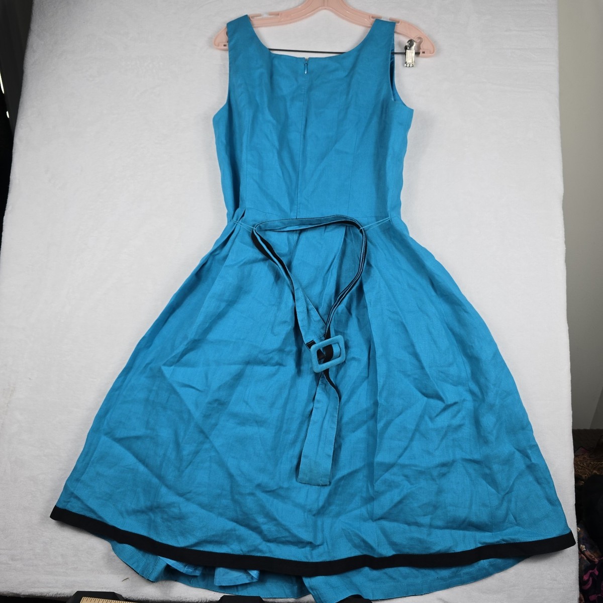 Jupe Flare à Pois Talbots – Turquoise – Taille 8 – Longueur Midi – Excellent état