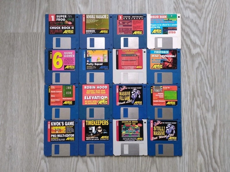 Commodore Amiga Action Games / Demo's /Magazine Cover Disks - 16x Joblot Bundle