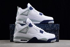 Jordan 4 "Midnight Navy" Mid Top Men's Retro Basketball Shoes