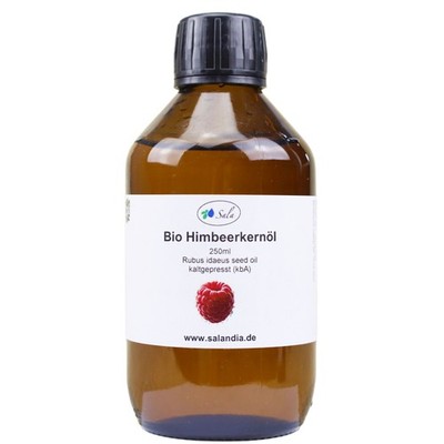 Sala Himbeersamenöl Himbeerkernöl kaltgepresst BIO 250 ml Glasflasche