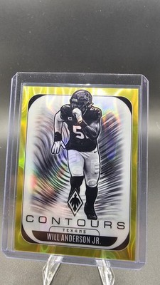 2025 Panini Phoenix - Contours Will Anderson #13 Yellow Lava /99