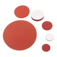 Czerwona pianka silikonowa Tarcze Samoprzylepna płyta z gumy mchu Okrągła podkładka 5mm - 150mm