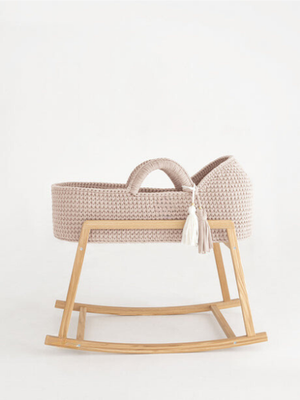 #ad #ad Sakina: ECRU Eco Friendly Handwoven Baby Moses basket with hood Bassinet amp; Base $290.00