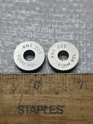 Form Rol KNS 225 Knurl Wheel Knurling 3/4 x 1/4 x 1/4 (Qty 2) NOS