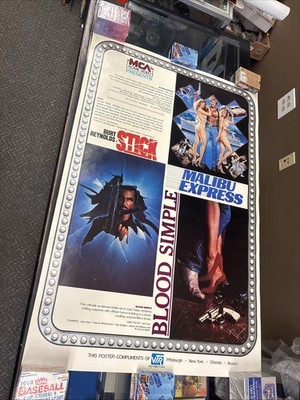 MCA Home Presents Malibu Express, Stick, Blood Simple Poster 25x38