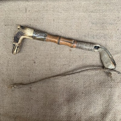 Beagling Whip mit geschnitztem Hundekopf & Pfeife - Jagd - Land