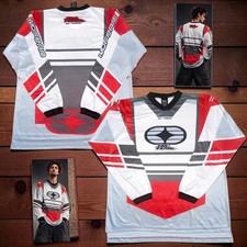 RARE VTG 2000s No Fear Pure MX Technology Elektron Motocross Jersey Shirt Sz XL