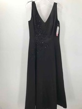 Pre-Owned Adrianna Papell Black Size 10 Evening Maxi Sleeveless Dress