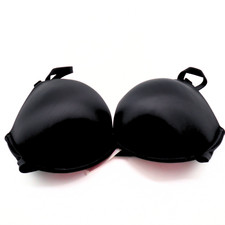 Victoria's Secret Pink Wear Everywhere Super Push-Up Bra Black Solid 34DD - NEW