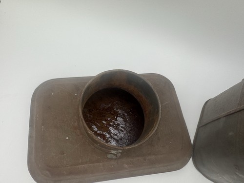 Antike Brotdose aus Blech Bergleute 3 Etagen Vintage selten 1800er Sammlerstück - Bild 10 von 11
