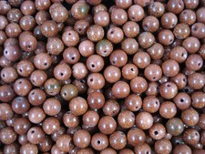 Goldstone 6mm Round Gemstone Beads 40pc DIY Jewellery Necklaces Earrings