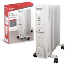 Image of Benross 41960 9 Fin Oil Filled Radiator 2000W White