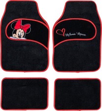 TATAWAY Tappetini auto in moquette universali con ricamo Minnie Disney