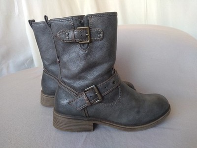 Tolle Mustang Biker Boots Kurz-Stiefel Gr. 39