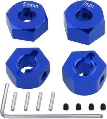 Hobbypark Aluminum 12mm Hex Wheel Hubs for Traxxas 1/10 2WD Slash    4pcs