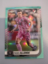 2025 Topps Chrome MLS Tadeo Allende RC Aqua Refractor Rookie #/199 Inter