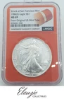 1986(S) American Silver Eagle NGC MS69, Original US Mint Tube, spots on reverse