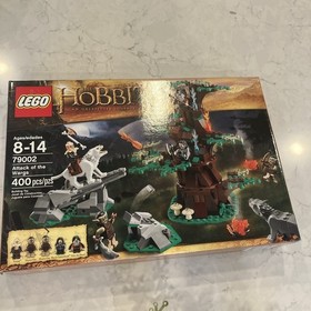 LEGO 79002 The Hobbit Attack of the Wargs, 2 Minifigs, Manual, Box, INCOMPLETE