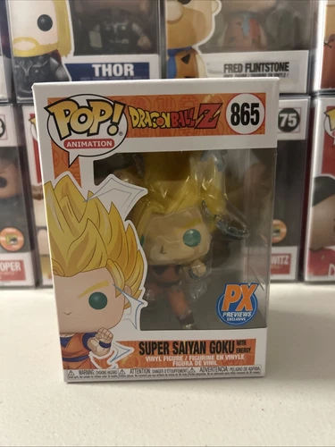 Funko Pop! Dragon Ball Z Super Saiyan Goku With Energy 865 PX Previews Exclusive