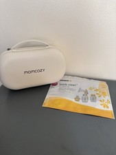 Momcozy Double Electric Breast Pump w/ Carry Case  Charging Cable, White